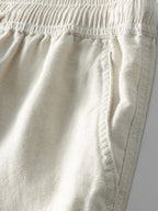 Ensemble d'été homme effet lin, chemise manches courtes et pantalon
