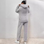 Ensemble sweat à capuche et jogging femme, coupe ample