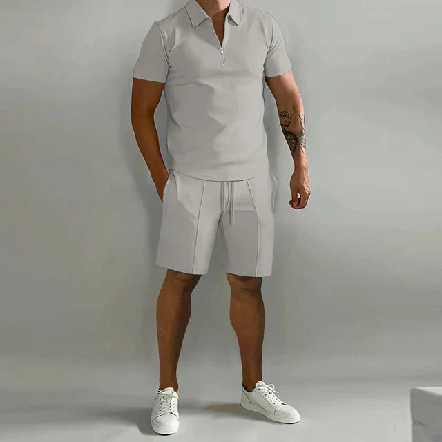 Ensemble deux pièces homme coordonné, six coloris, du S au 3XL, gris