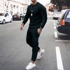 Ensemble jogging homme coordonné, cinq coloris, du S au 5XL, noir