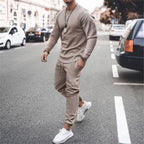 Ensemble jogging homme coordonné, cinq coloris, du S au 5XL, kaki