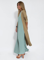 Ensemble femme robe longue et veste légère, ou robe seule