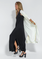 Ensemble femme robe longue et veste légère, ou robe seule