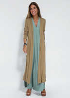 Ensemble femme robe longue et veste légère, ou robe seule