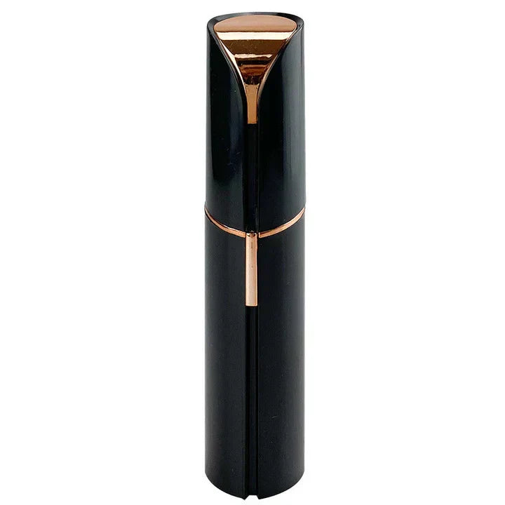 Épilateur visage compact à tête amovible, éclairage intégré, noir
