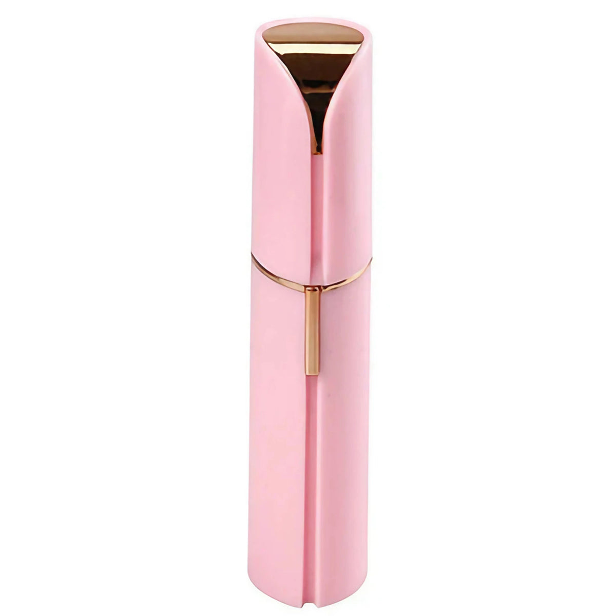 Épilateur visage compact à tête amovible, éclairage intégré, rose