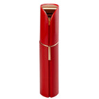 Épilateur visage compact à tête amovible, éclairage intégré, rouge