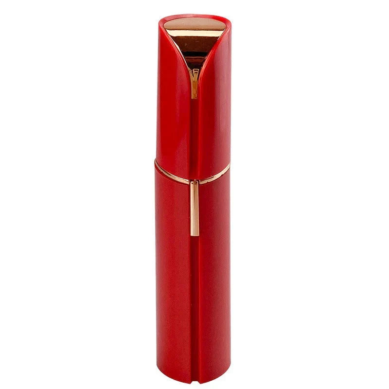 Épilateur visage électrique rechargeable à tête rotative, rouge