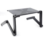 Support d'ordinateur portable réglable et pliable, en aluminium