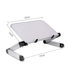 Support d'ordinateur portable réglable et pliable, en aluminium