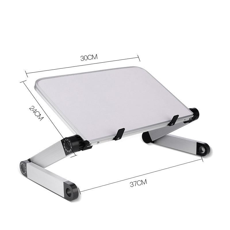 Support d'ordinateur portable réglable et pliable, en aluminium