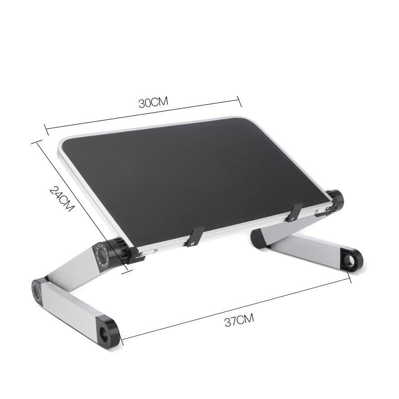Support d'ordinateur portable réglable et pliable, en aluminium