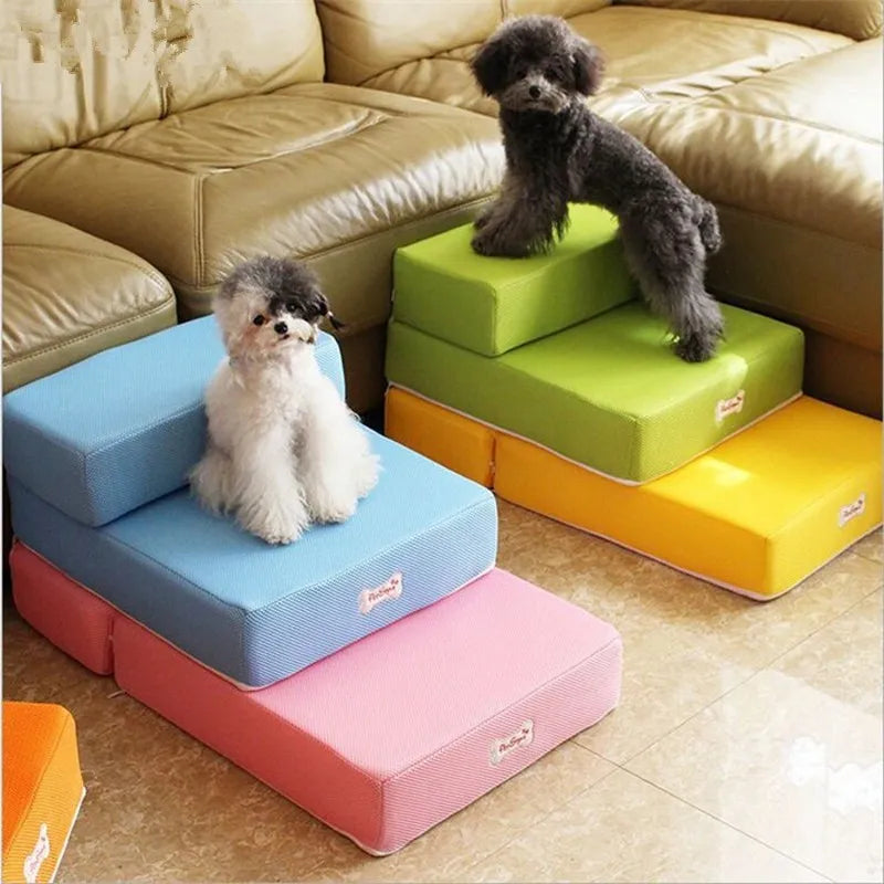 Escalier pour chien et chat en mousse, antidérapant, S ou L