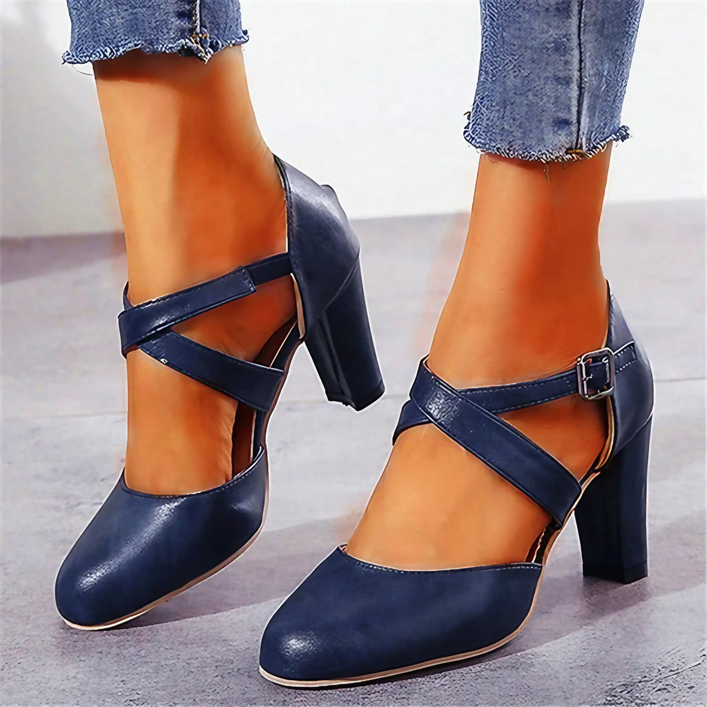 Escarpins à talons hauts femme, semelle moelleuse, du 35 au 43, bleu