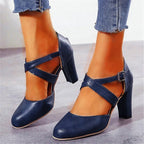 Escarpins à talons hauts femme, semelle moelleuse, du 35 au 43, bleu