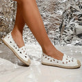 Espadrilles femme à imprimé fleuri, blanc ou noir, blanc