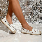 Espadrilles femme à imprimé fleuri, blanc ou noir, blanc