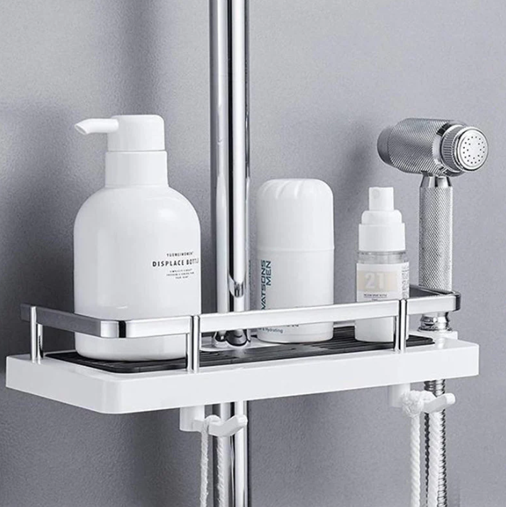 Étagère de douche sans perçage, gain de place