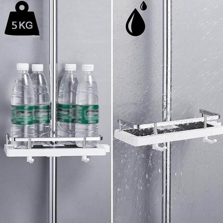 Étagère de douche sans perçage, gain de place