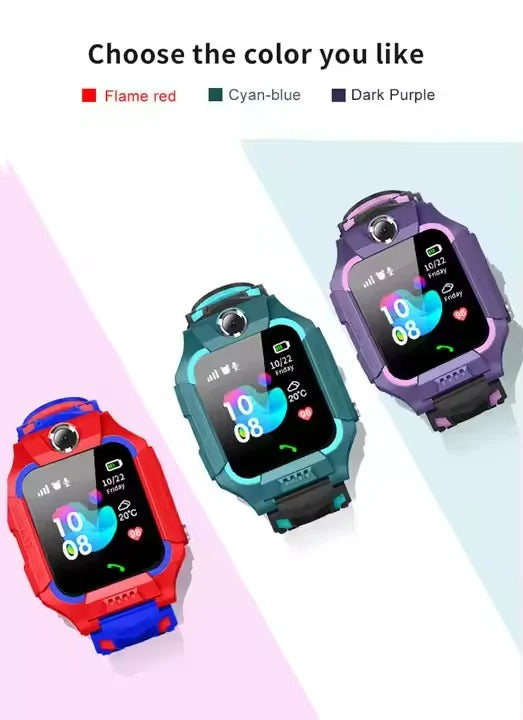 Montre connectée enfant avec GPS, appels et bouton SOS