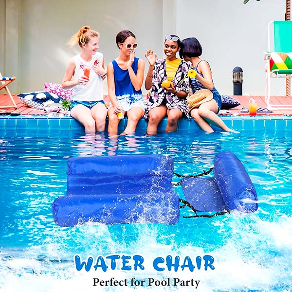 Fauteuil flottant gonflable avec dossier, piscine, lac et mer
