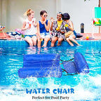 Fauteuil flottant gonflable avec dossier, piscine, lac et mer