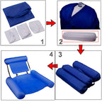 Fauteuil flottant gonflable avec dossier, piscine, lac et mer