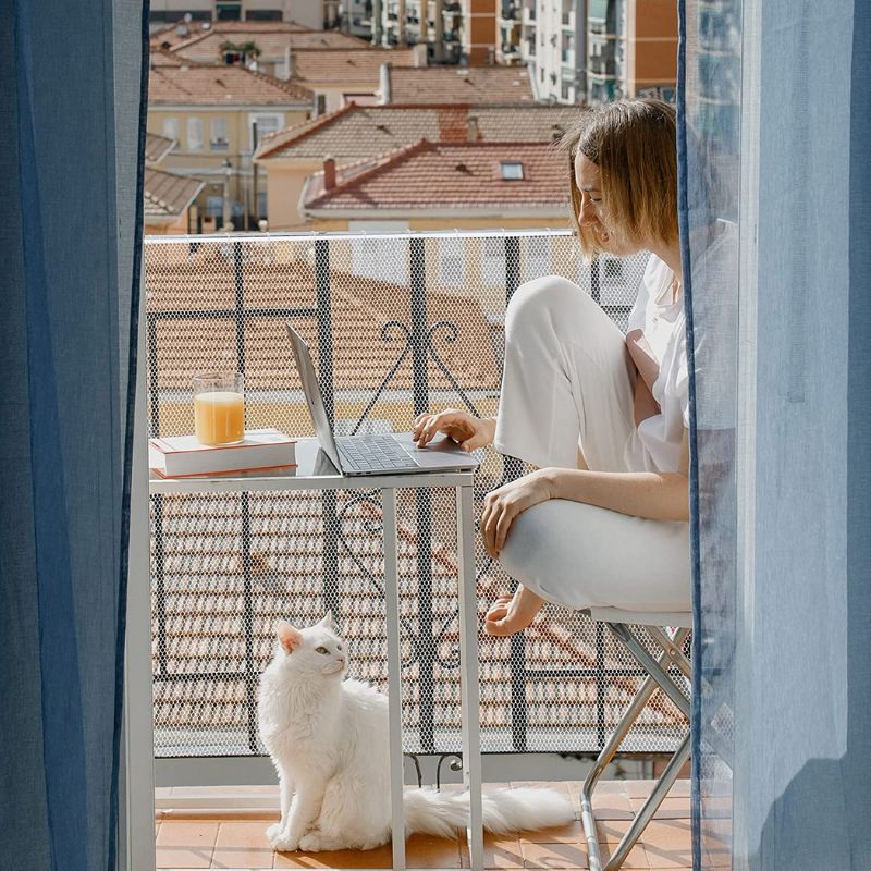 Filet de balcon pour chat, hauteur 40 cm, trois longueurs