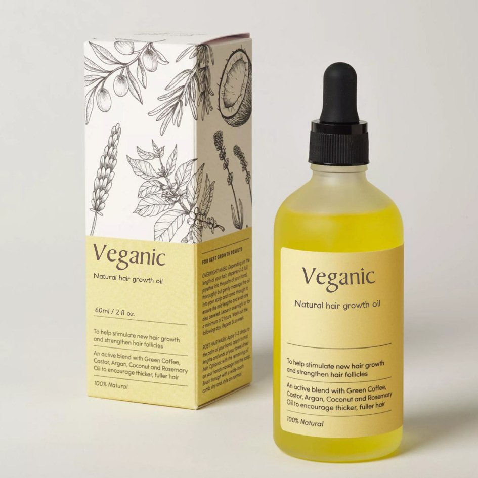 Huile pour cheveux aux plantes et huiles essentielles