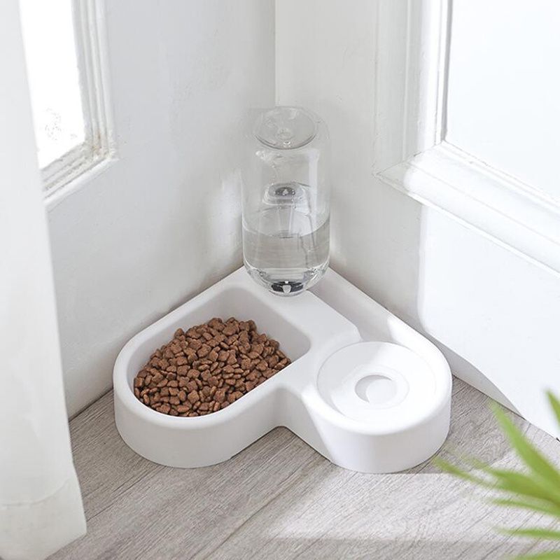 Fontaine à eau pour chat sans électricité, avec gamelle, 500 ml