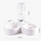 Fontaine à eau pour chat sans électricité, avec gamelle, 500 ml