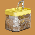 Fontaine à eau pour chat et chien avec filtre, 1,5 L, transparente