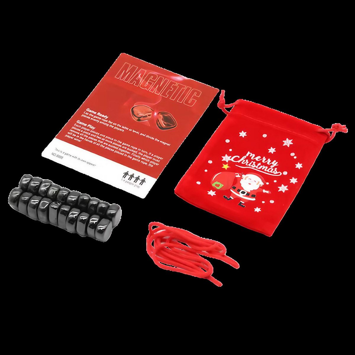 Jeu d'aimants de stratégie en famille, 20 pièces, version Noël