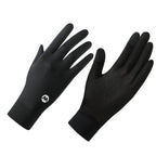 Gants anti-UV femme UPF50+, compatibles écran tactile, noir
