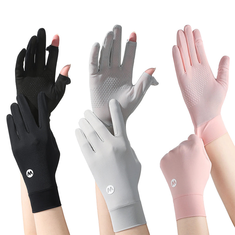Gants anti-UV femme UPF50+, compatibles écran tactile