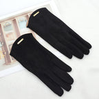 Gants tactiles femme pour l'hiver, six coloris, noir