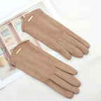 Gants tactiles femme pour l'hiver, six coloris, kaki