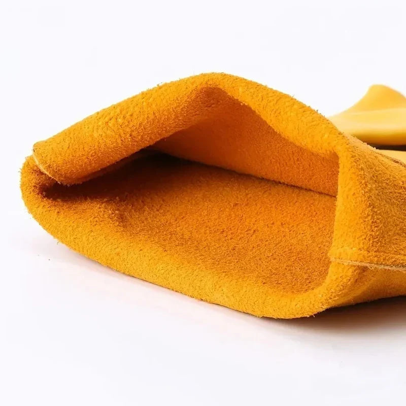 Gants de jardinage longs anti-épines en cuir de vachette, M ou L