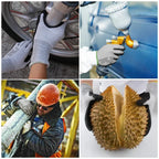 Gants de travail en nylon enduit nitrile, hydrofuges, mixtes