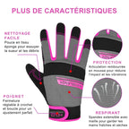 Gants de travail femme tactiles et respirants, du S au L
