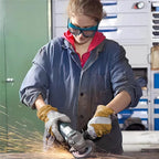 Gants de travail unisexe en cuir de vachette fendu