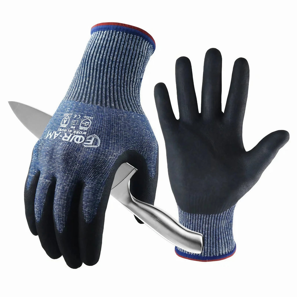 Gants anti-coupure mixtes, enduction mousse nitrile