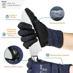 Gants anti-coupure mixtes, enduction mousse nitrile