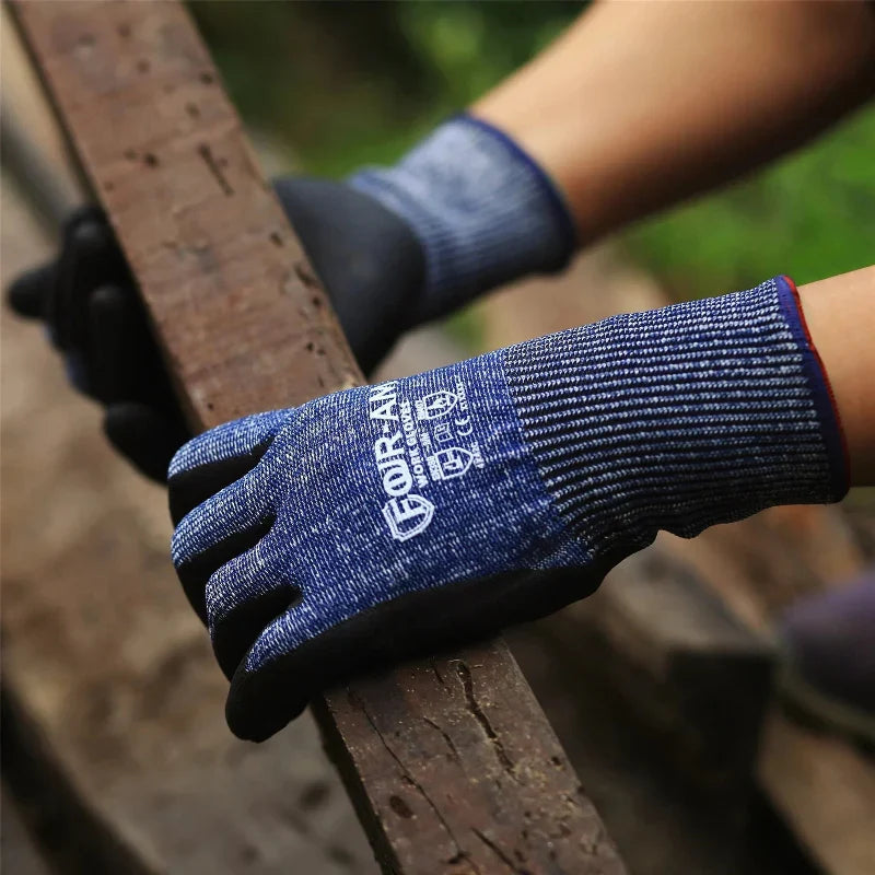 Gants anti-coupure mixtes, enduction mousse nitrile
