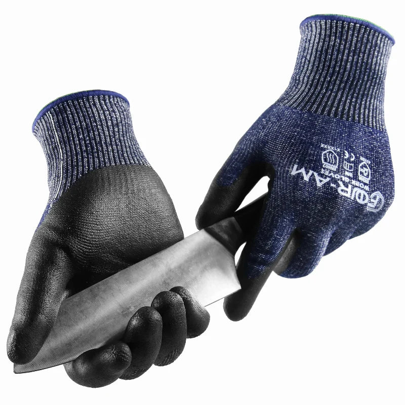Gants anti-coupure mixtes, enduction mousse nitrile