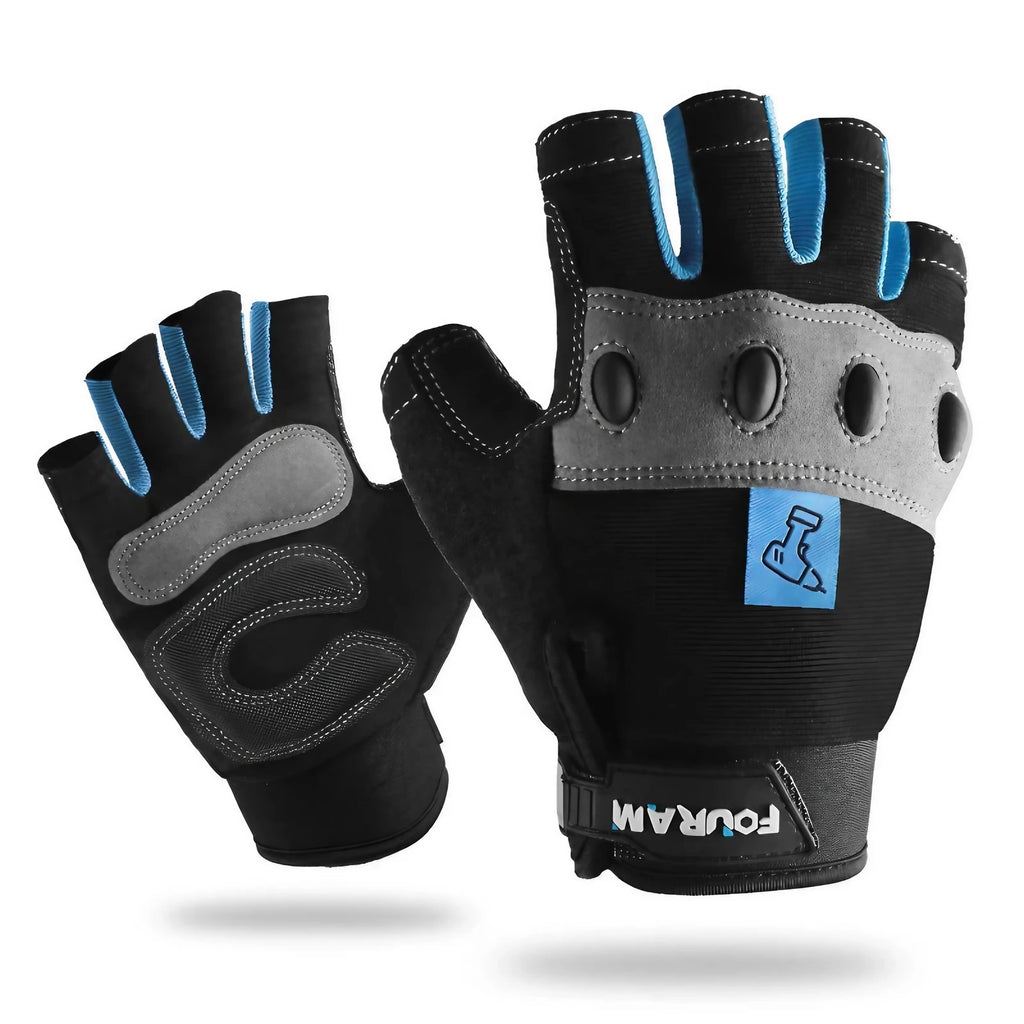 Gants de travail mitaines, paume rembourrée 2,5 mm, du M au 2XL