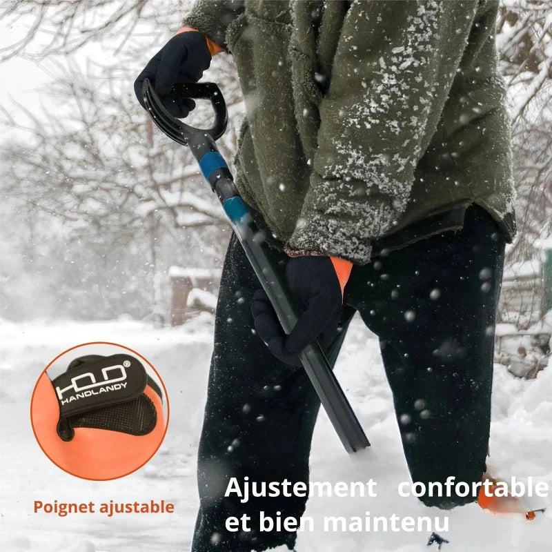 Gants de travail d'hiver imperméables, doublure isolante