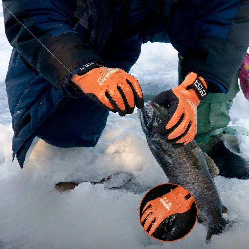 Gants de travail d'hiver imperméables, doublure isolante