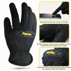Gants de travail à jointures renforcées, paume en silicone