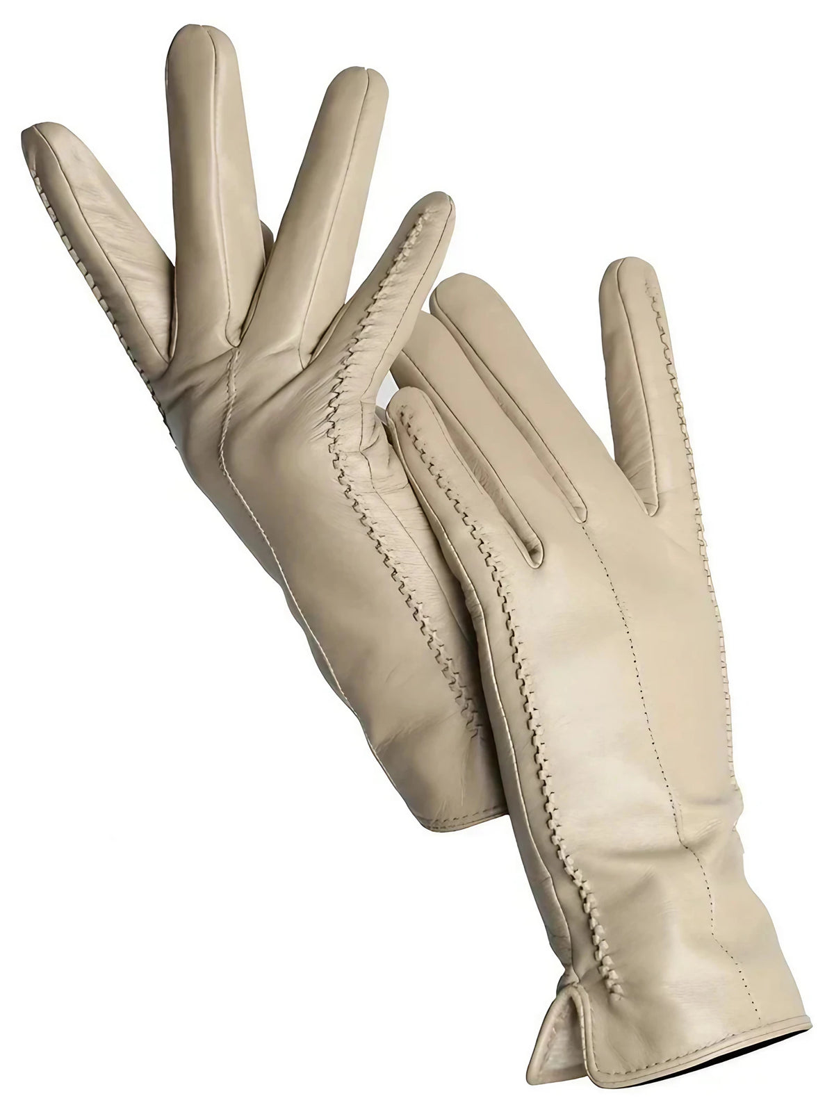 Gants d'hiver femme à doublure chaude, quatre coloris, beige